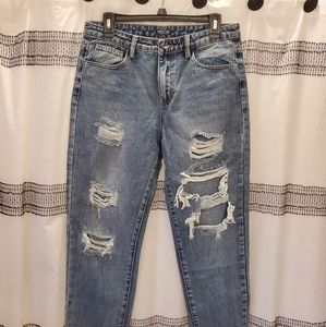 Nastygal Distressed Boyfriend Jeans